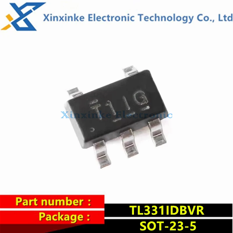 5PCS TL331IDBVR SOT-23-5 Mark: T1IG T1I* Analog Comparators Single/Dual Differential Comparator Amplifier ICs Brand New Original