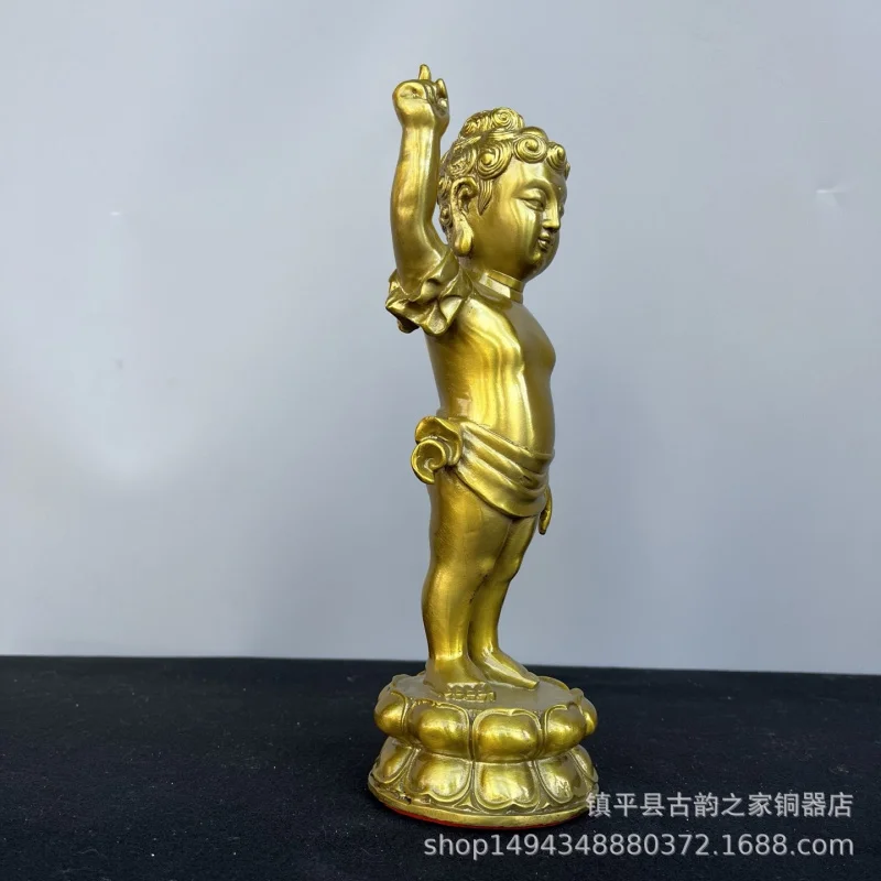 by Step Lotus Brass Prince Buddha Home Decor