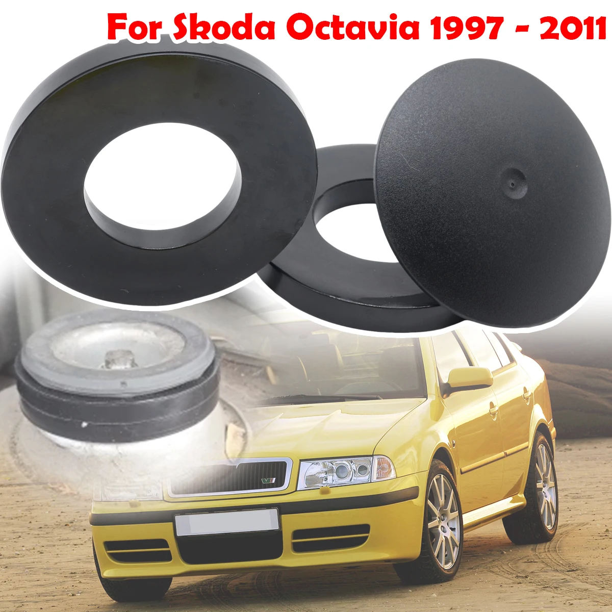 

For Skoda Octavia 1997-2011 Front Suspension Shock Absorber Mount Cover Cap Strut Top Mount Rubber Ring Bushing Car Accessories