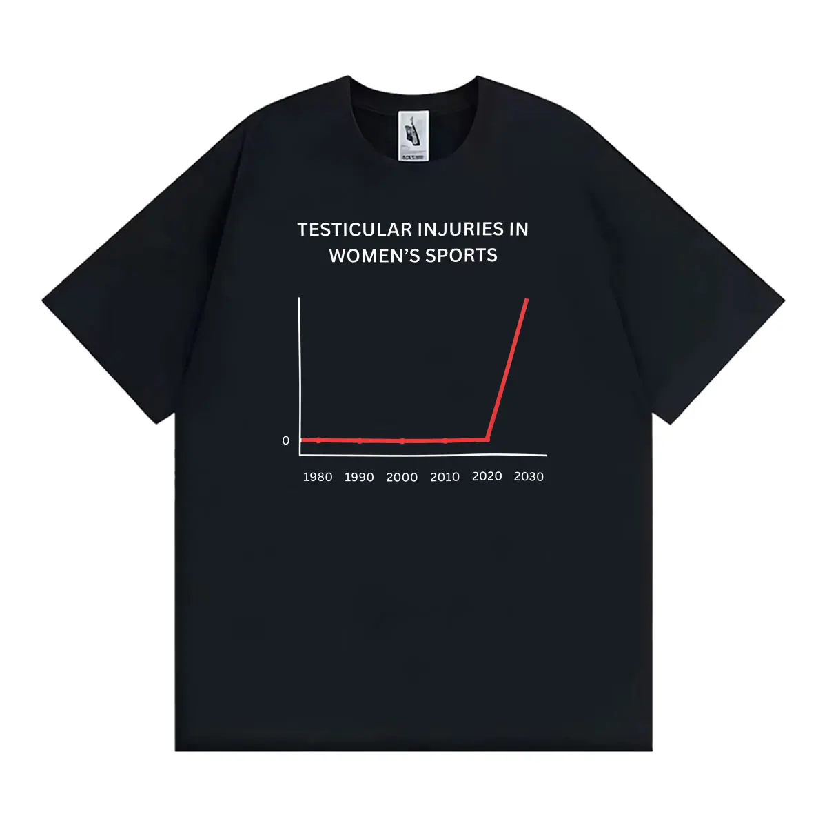 Lustiges T-Shirt mit Testikelverletzungen im Sport-Humor-Stil für Damen und Herren, Vintage-Sommer-T-Shirts, lässiges Baumwoll-Kurzarm-T-Shirt – Detail 2