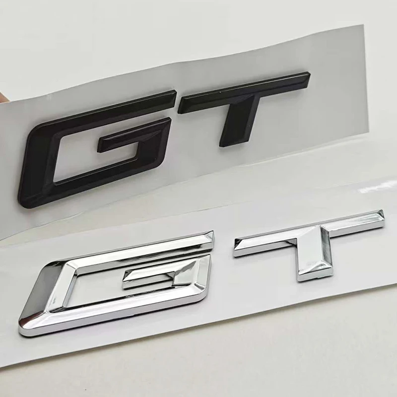 New 3D ABS Car Styling Logo GT Badge Rear Trunk Sticker Emblem Decals For BMW GT 3 5 6 Series 535i 640i Auto Accessories