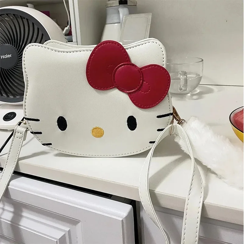 Hello Kitty 50th Anniversary Crossbody Shoulder Bag Cartoon Anime Decoration Fashion Trendy Accessories Cute Girl Perfect Gift