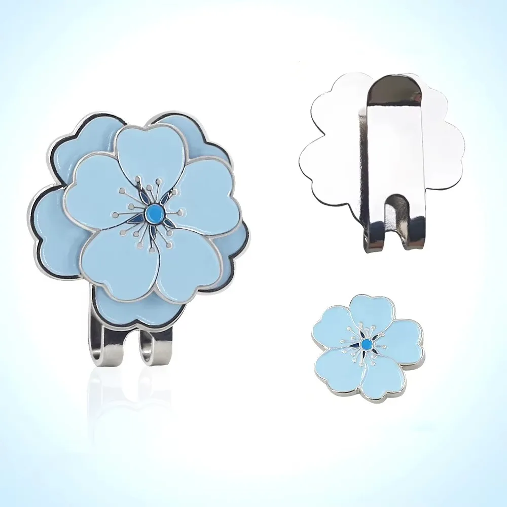 

Magnetic Golf Cap Clip Durable Metal Ball Position Golf Ball Mark Decorative Flower Shaped Golf Hat Marker Golf Lovers