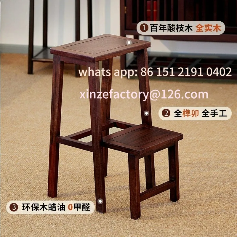 

Настраиваемый стул-лестница из цельного дерева с шипом и врезной, бытовой складной многофункциональный стул-ступенька для скалолазания