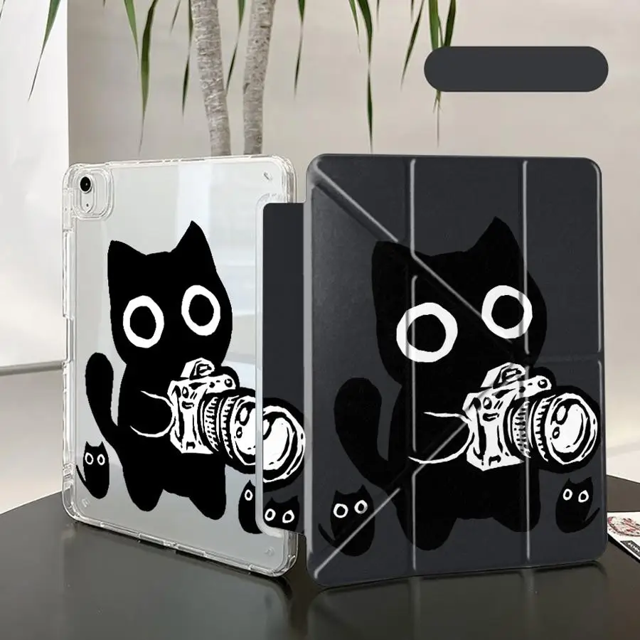 

Tablet Case For iPad Mini 6 7 Pro 2025 Pro 11th 10th 9th 8th 7th 12.9inch Air 4 5 M3 M2 1 2 M4 11inch Y-Fold Holder Cover Taking