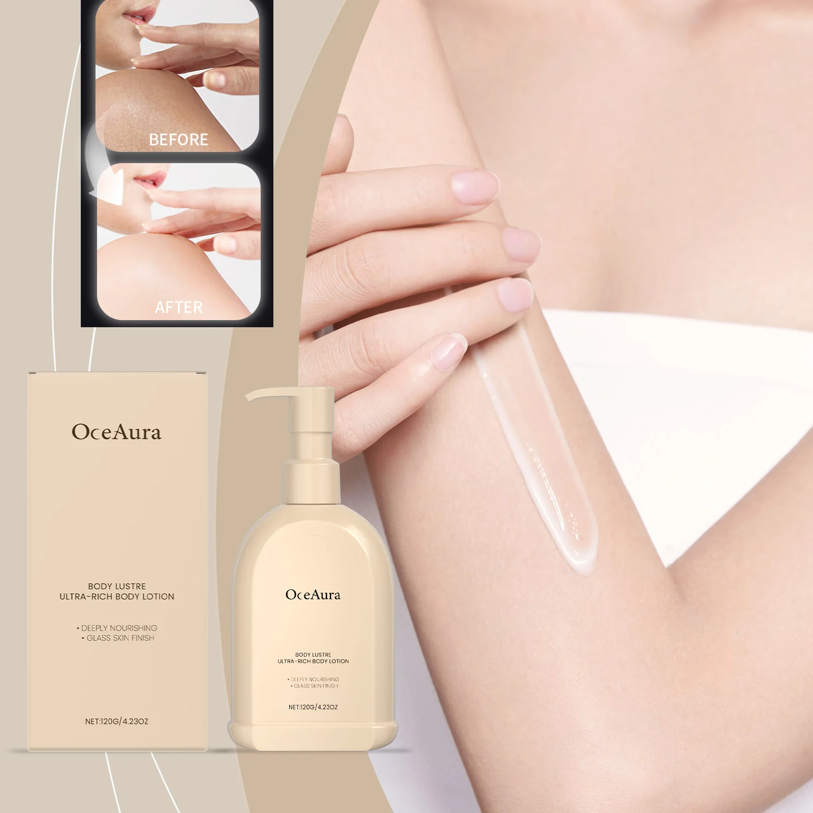 

Whitening Body Lotion Lighten Dull Reduce Pigmentation Delay Aging Smooth Fine Lines Nourishing Tender Skin Rejuvenating Cream