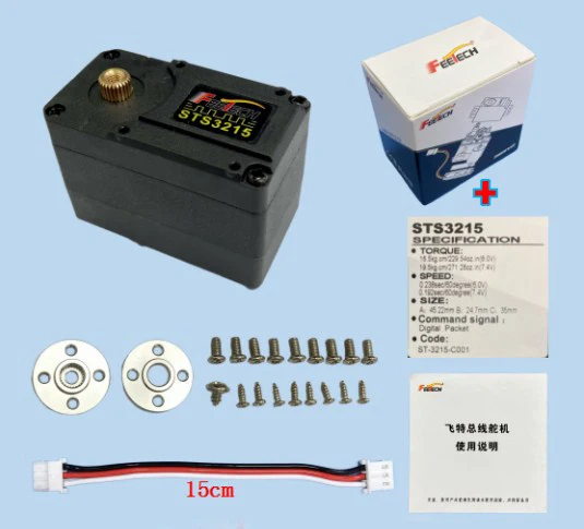 3P 5264 Interface Bus Actuator Aansluitkabel 26 CM voor Feetech STS3215 Servo