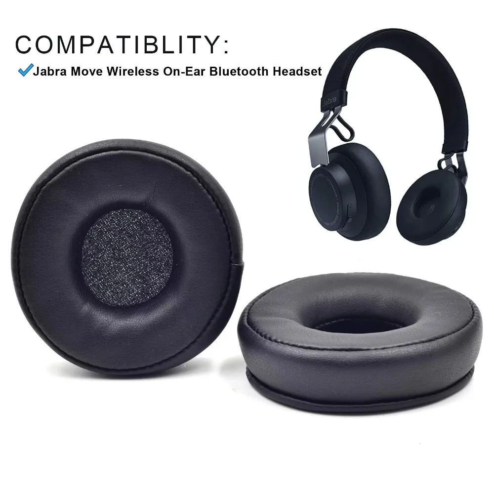 Replacement Earpads Ear Pads Cushion Cups Cover Muffs Repair Parts for Jabra Move Wireless On-Ear Bluetooth Headphones Headsets