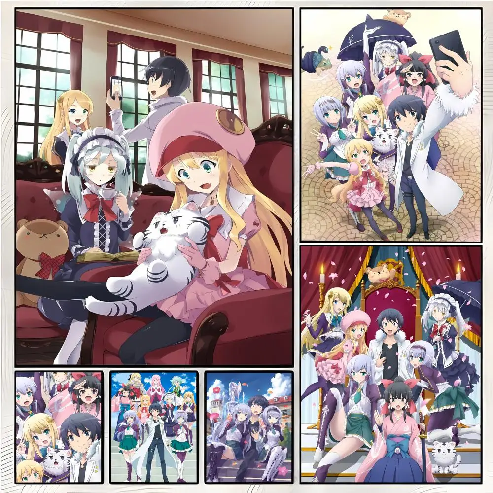 Casual Whimsical I-Isekai Wa Smartphone Poster Superior Home Space Pub Indoor Decorative Art & Home Decor