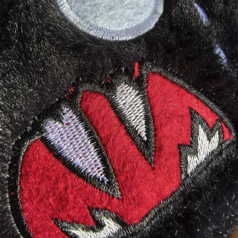 لعبة لا تجعق ويبر كوسبلاي دمية رعب لطيف أسود أبيض عنكبوت قطيفة محشوة من القطن لتزيين غرفة الهالوين