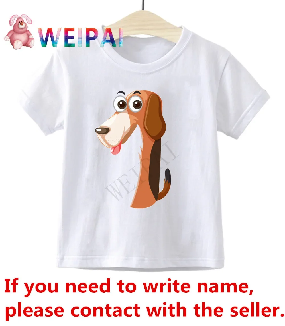 Kids Cute Animal Number T-shirts Costume Boys Girls Summer Tees Top Clothing Children Clothes Casual Tshirts A Birthday