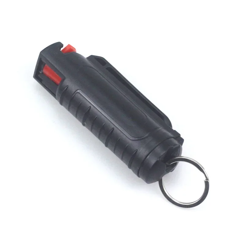 Portable Pepper Spray Keychain Self-Defense Outdoor Safety Keychains Reusable Personal Defense Spray Pressure-Type Mini Keyrings