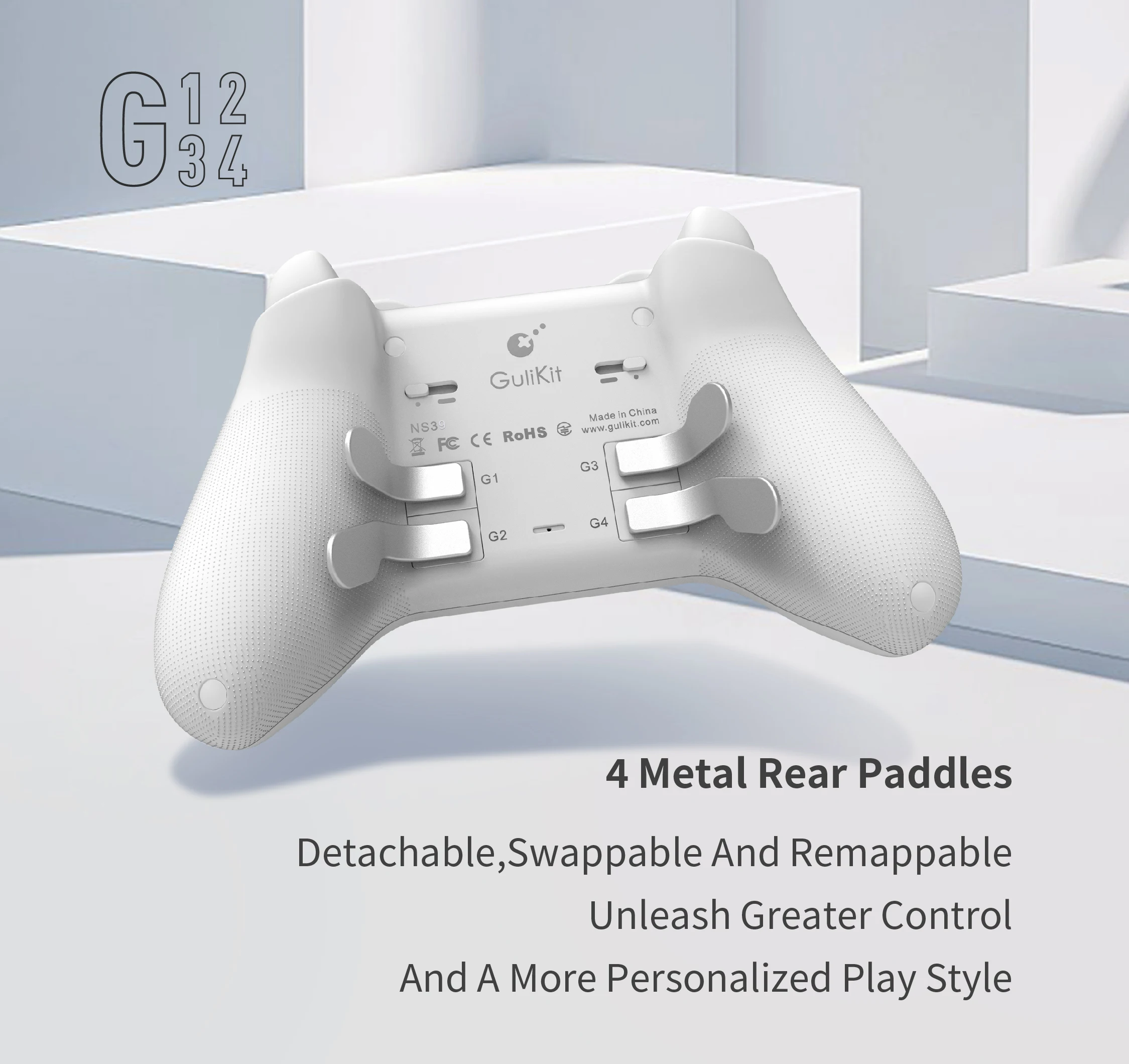 Gulikit kk3 max controller ns39 kingkong 3 gamepad mit hall effekt joysticks & auslöser für windows nintendo switch android ios – Detail 12