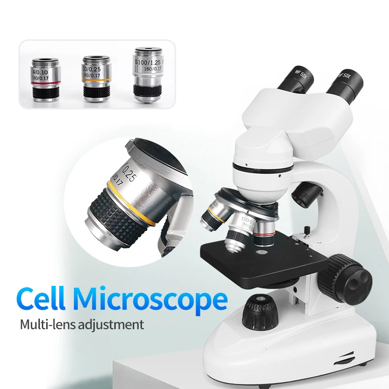 15000X Biological Binocular Compound Microscope With Dual LED Lighting Professional Microscope Camera With 4.3 Inch LCD For Lab