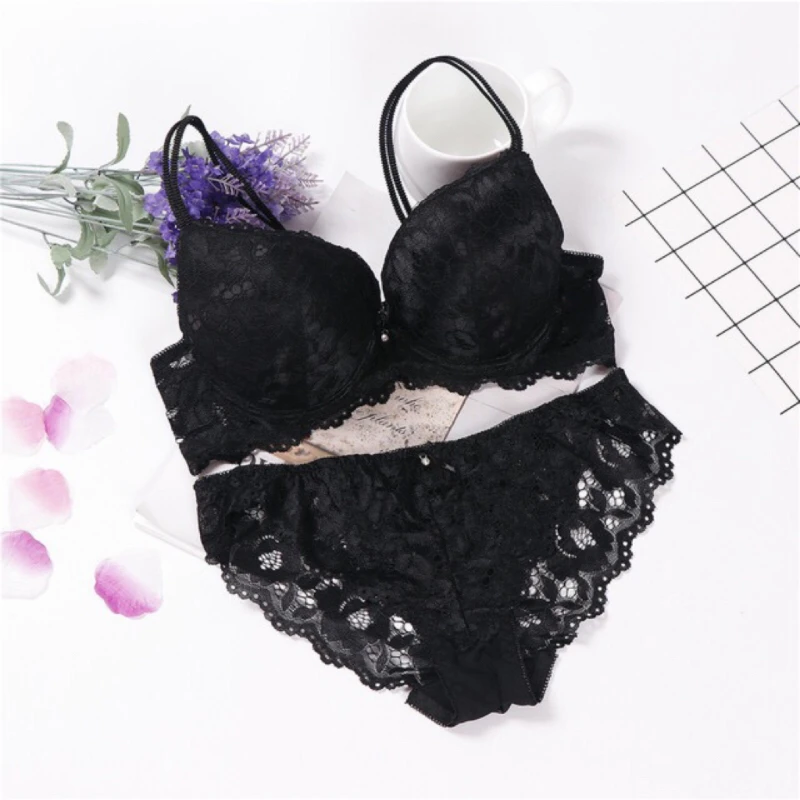 HYRAX-Small Lace Bra for Girl, Adjustment Type Underwear, Beautiful Back Suit, No Trace Bras, Sexy Underwear