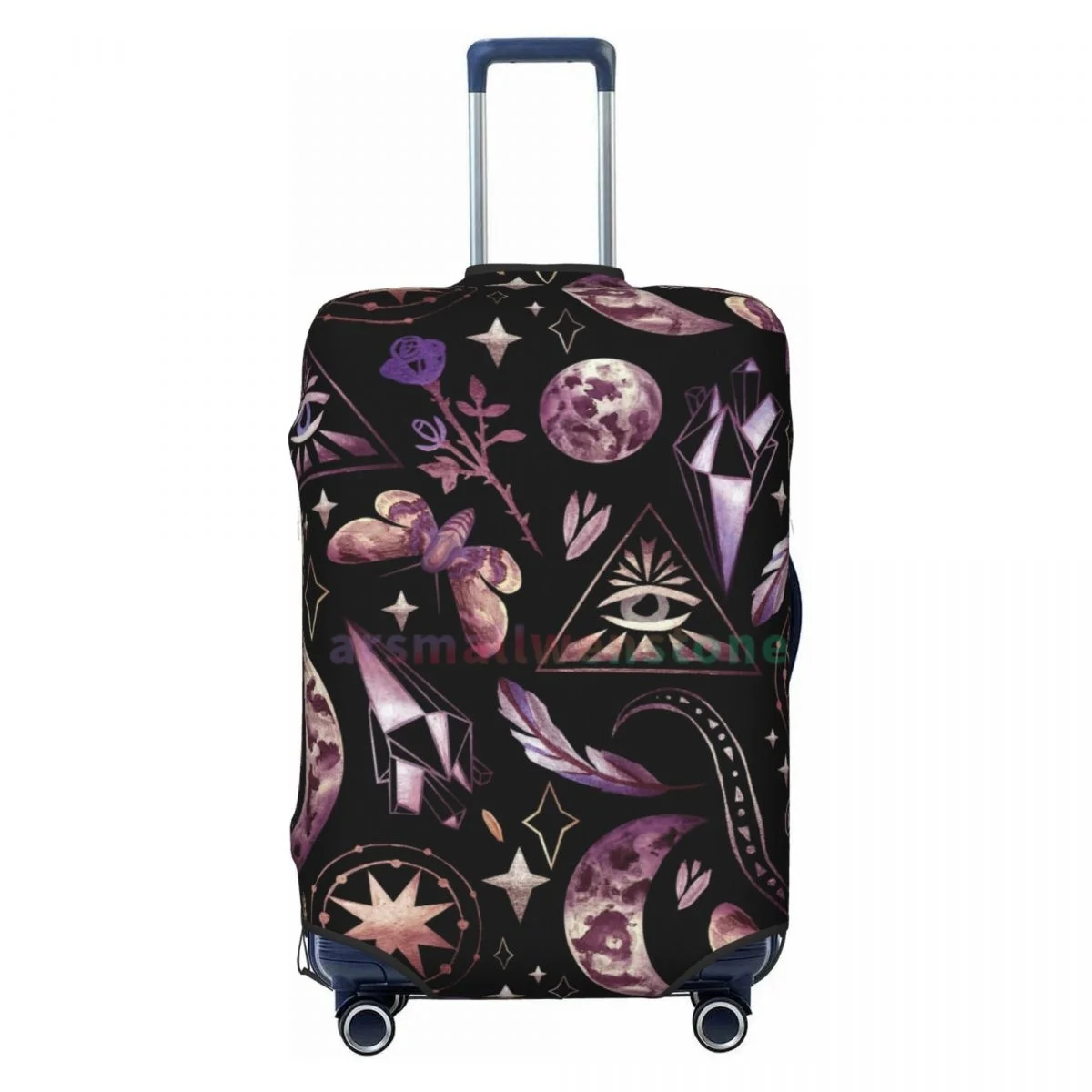 Tarocchi Luna Farfalla Magia Goth Copertura per bagagli Protezione per valigia Addensare Elasticità Coperto antipolvere Protezione antigraffio