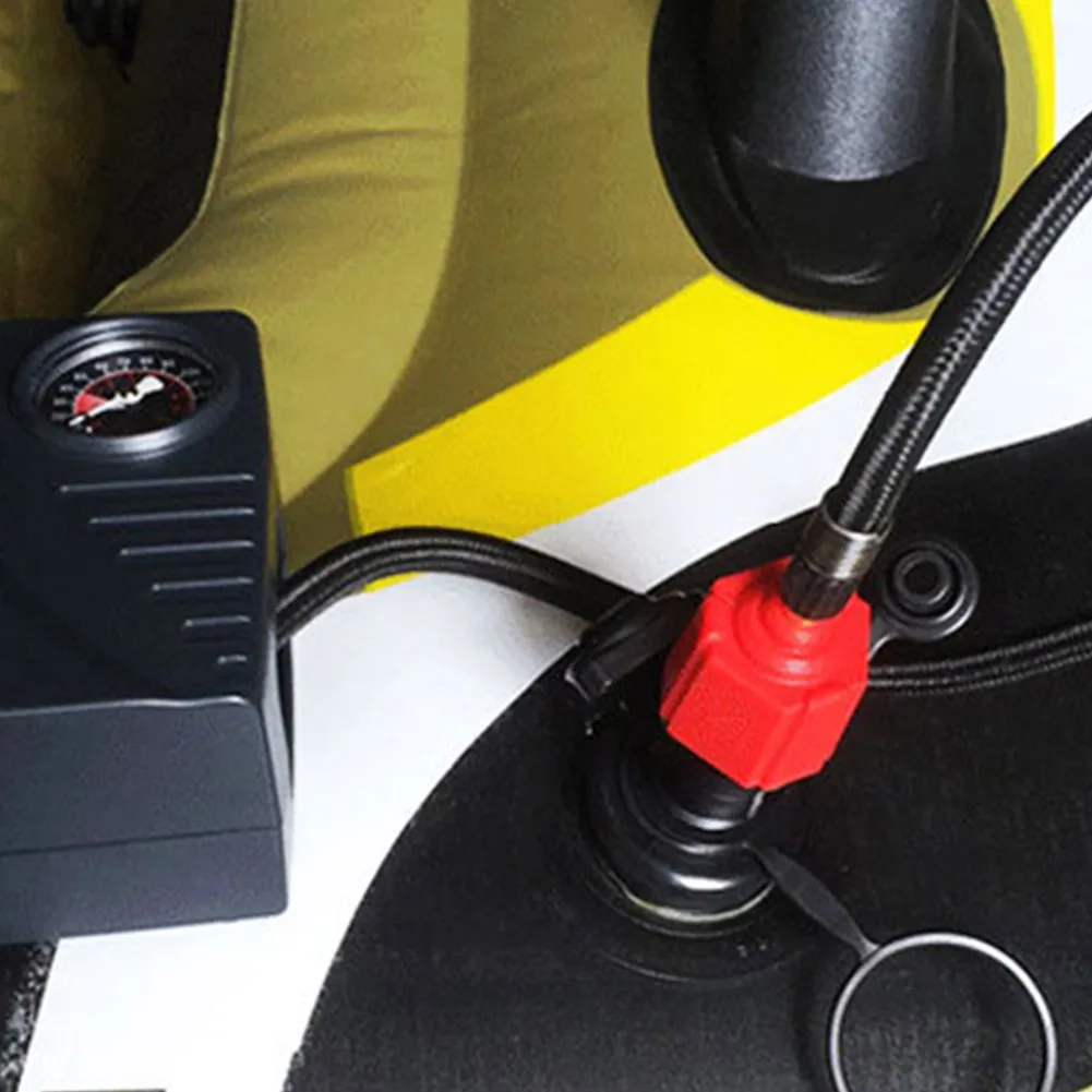 Pumpventiladapter, multifunktional, 4 Standarddüsen, solide Struktur für aufblasbares Bootsbett für Stand-Up-Paddle-Boards