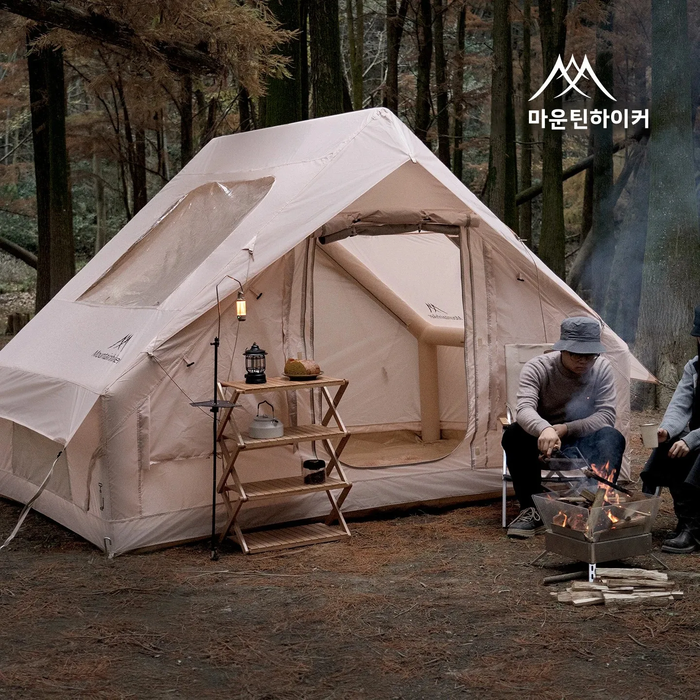 MOUNTAINHIKER New Extra Large 3-6 Person Inflatable Family Camping Tent with High-Quality Windproof and Spacious Interior