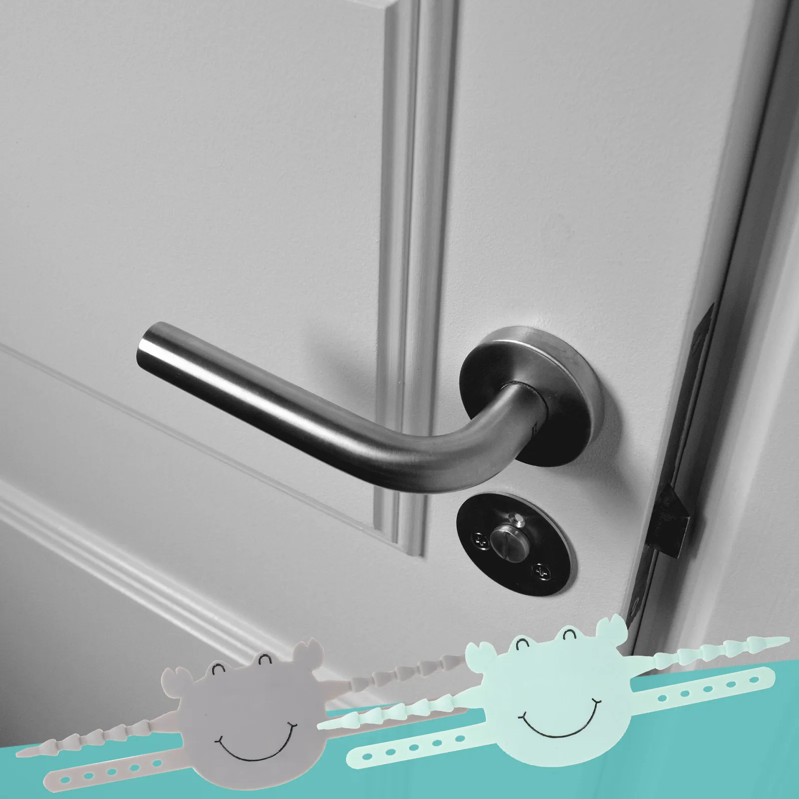 

2Pcs Quiet Door Closer with Strap Anti Slam Preventer for Wood Metal Doors Door for Bedroom Apartment Safety