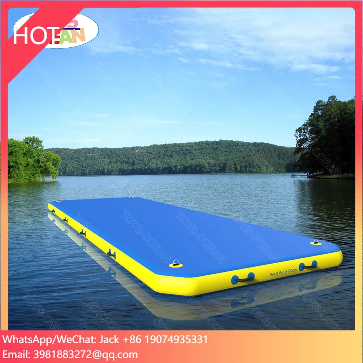

2025 New Inflatable Water Platform Outdoor Water Leisure Floating Island Inflatable Dock Inflatable Water Yoga