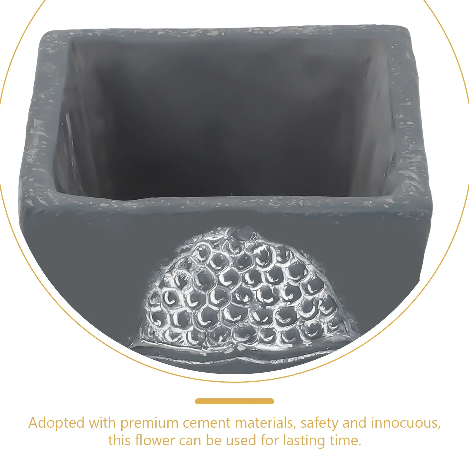 

Buddha Indoor Planter Vintage Flower Concrete Cement Cactus Bust Planting Planters