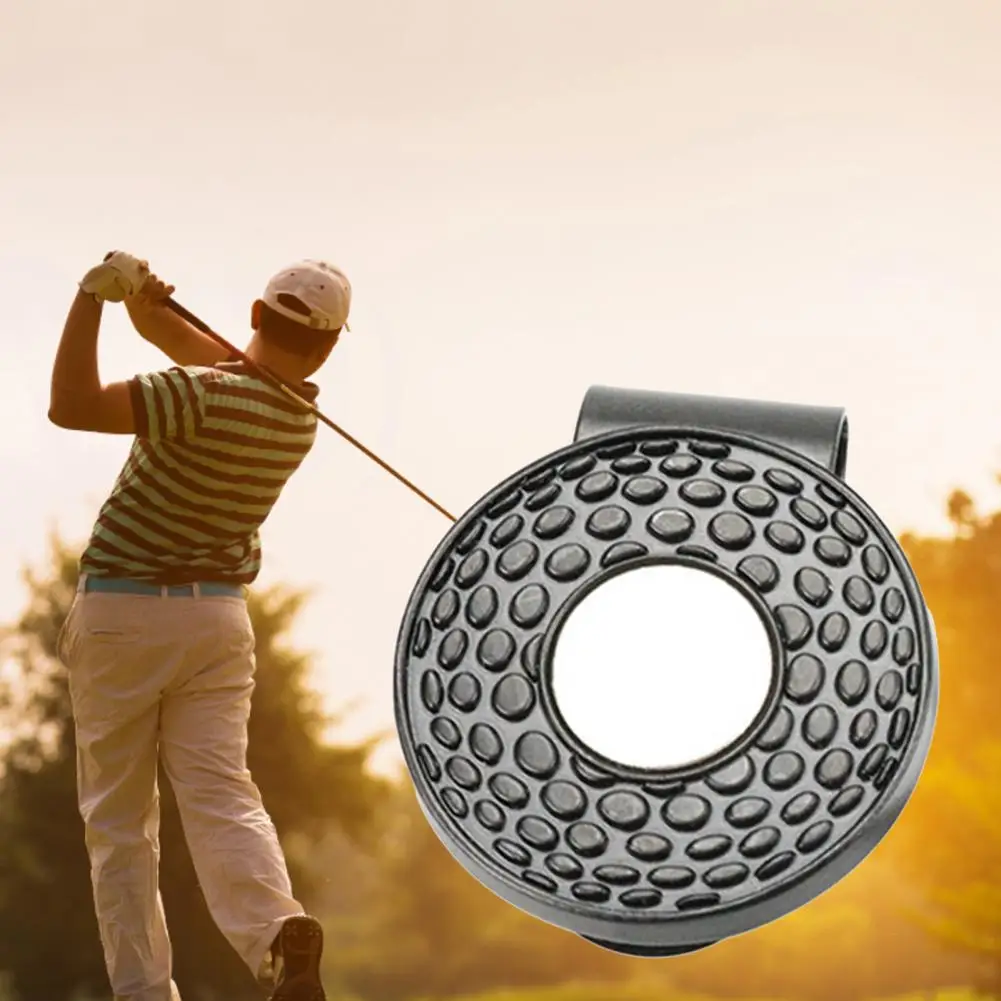 Golf Ball Marker Fine Workmanship Corrosion-resistant Golf Accessory Round Magnetic Golf Cap Clip