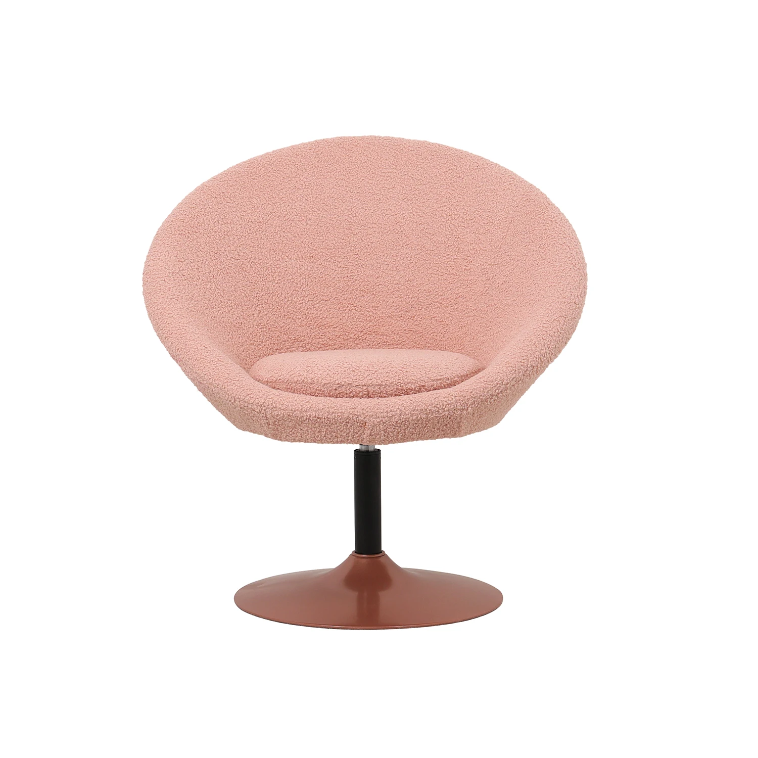 Handmade Modern Leisure Chair Fabric Tufted Back Metal Frame Eco-Friendly Durable Design for Dining Room Use Rotating Chairs