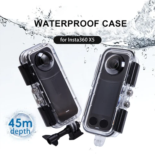 Funda de buceo Invisible para Insta360 X5, carcasa de buceo impermeable subacuática de 45M, carcasa protectora para carcasa Insta360 X5