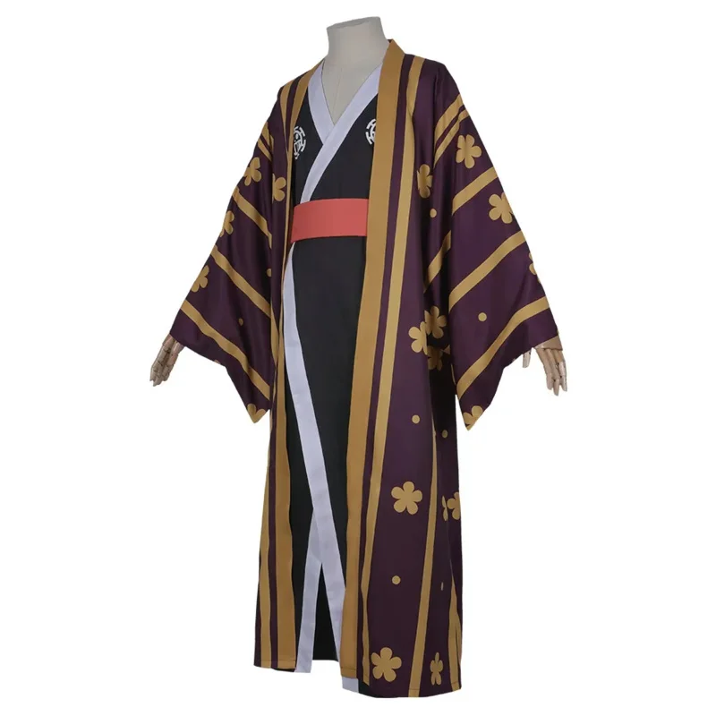 

New 2025 /Trafalgar D Water Law Cosplay Costume Kimono Robe Full Outfit Halloween Carnival Costumes ★ ★ ★ jj.