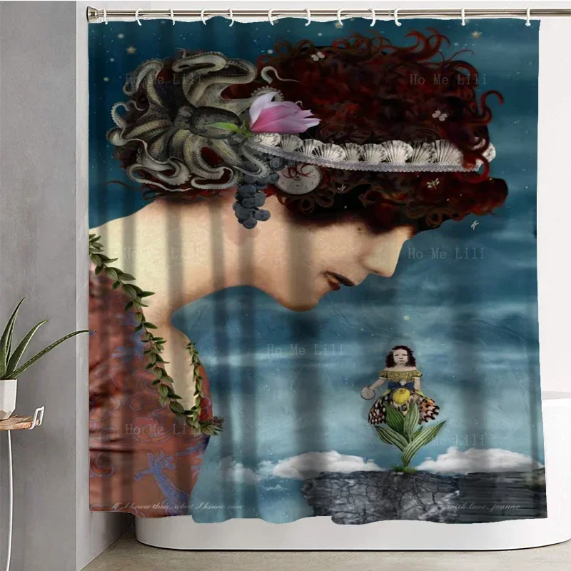 A Little Girl Who Grew Up Under The Protection Of Her Mother Shower Curtain By Ho Me Lili For Bathroom Decor