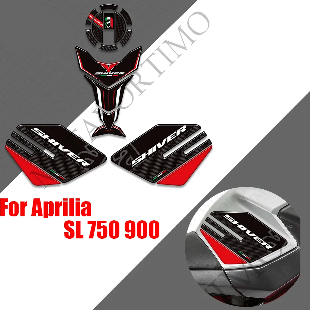 

For Aprilia SL 750 900 Shiver Motorcycle Tank Pad Cap TankPad Grips Gas Fuel Oil Kit Knee Stickers Decals Protector Accessories