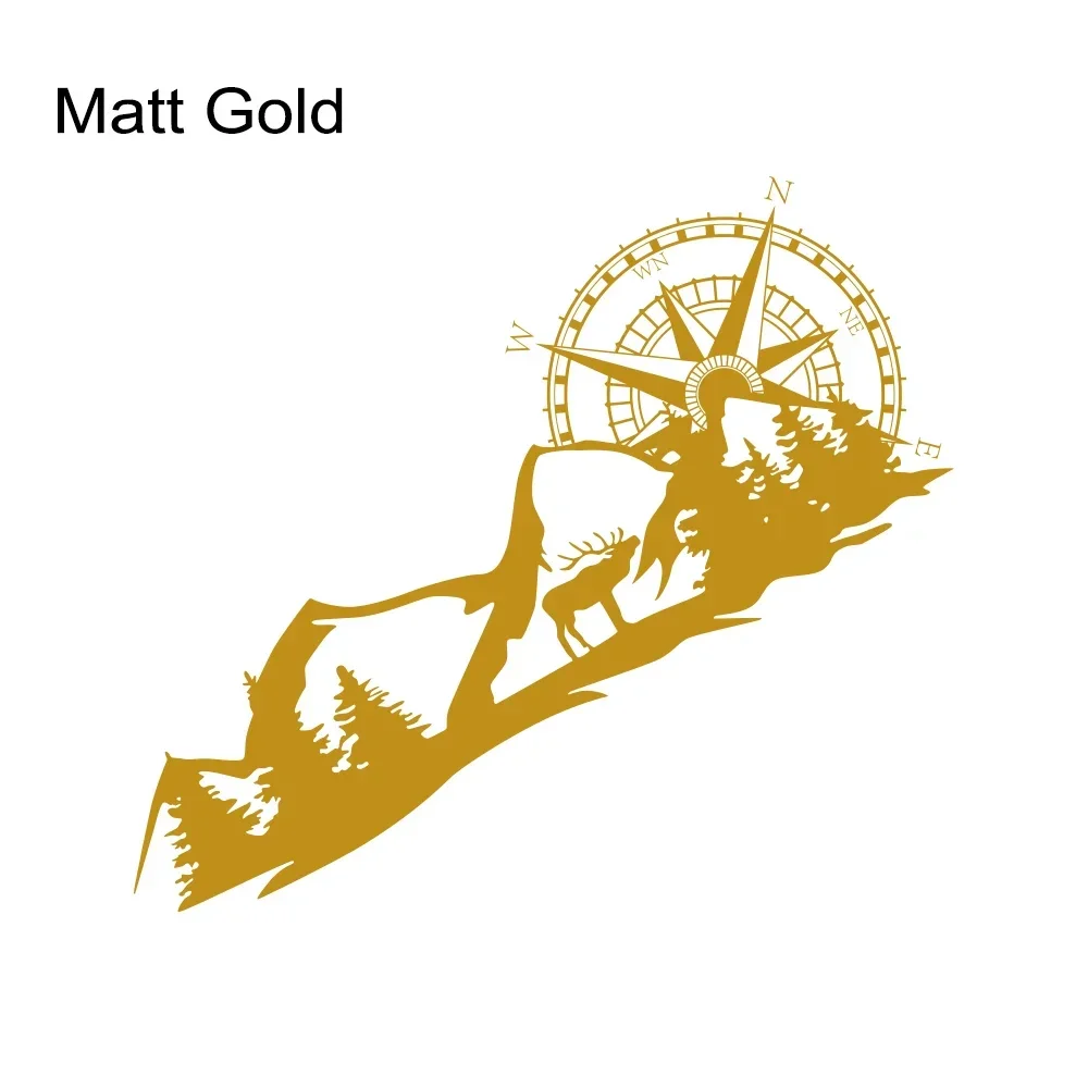 ملصقات سيارات لرسومات جبل الغابات للمنزل المتنقل Horsebox Caravan RV شاحنة التخييم ديكور الجسم شارات الفينيل الملحقات