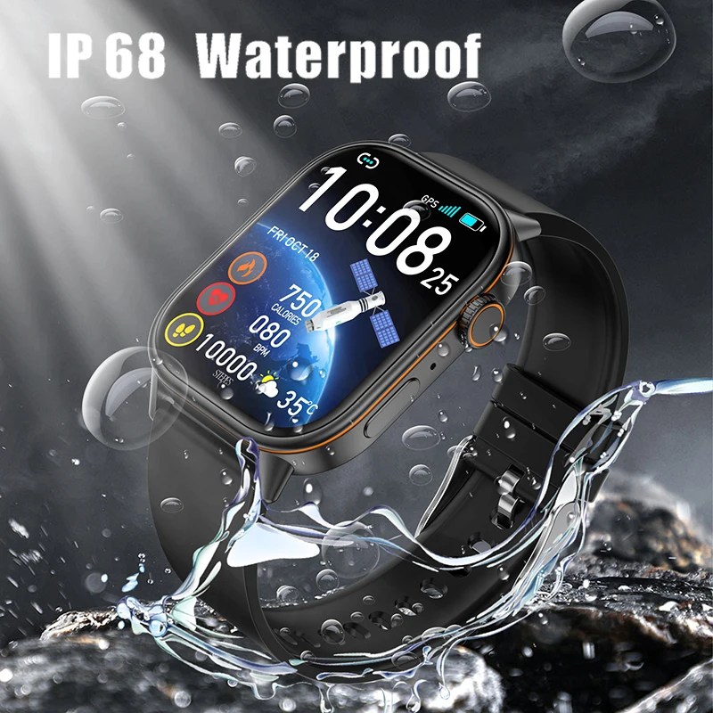 2025 ساعة ذكية جديدة مراقبة الصحة مدرب رياضي GPS وقت مريح للرجال ملكة جمال هدية ركوب الجري السباحة المسار مقاوم للماء #6