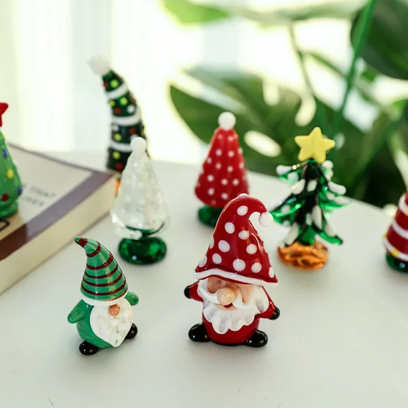 Glass Ornaments Christmas Day Crystal Christmas Tree Home Decoration Christmas Series Crystals Room Decorations for Gift
