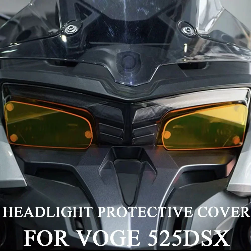 For Voge DS525X 525DSX Headlight Shade Color Changing Lamp Protective Cover Decoration Accessories