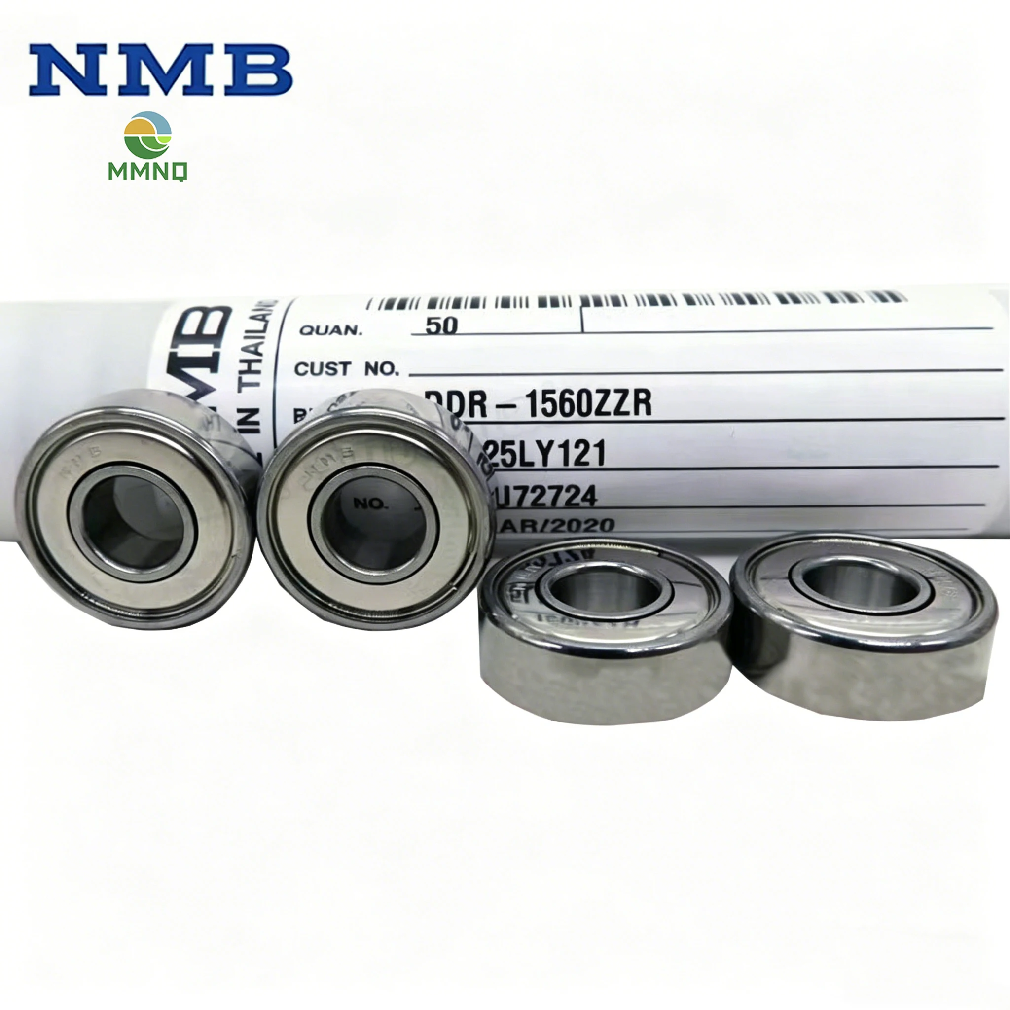 Original Minebea NMB 50PCS Stainless Steel Mini Bearing DDR-1560ZZ S696ZZ 696 1560 6x15x5mm High Speed Precision Ball Bearing