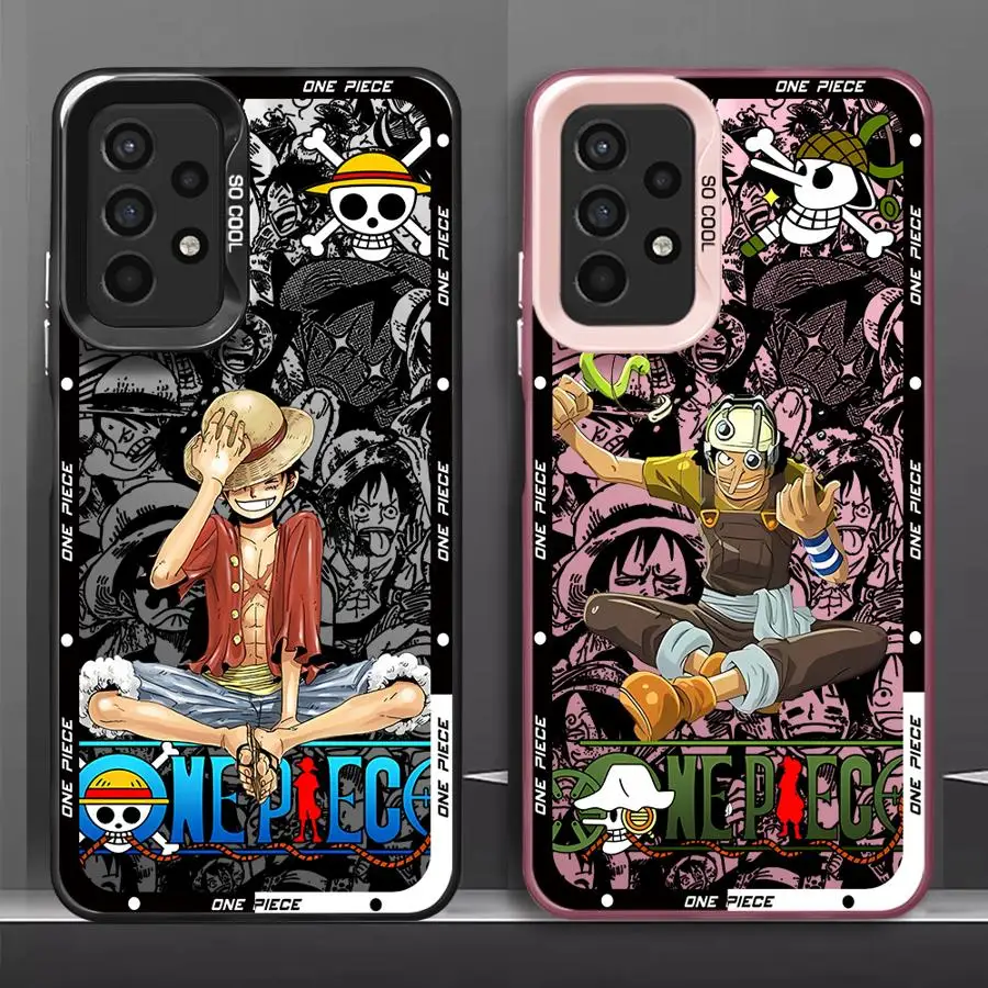 Cartoon Anime Luffys Phone Case for Samsung Galaxy A22 A23 A25 A12 A13 A14 A15 A16 A24 4G A32 A55 A71 A72 A73 5G Cover