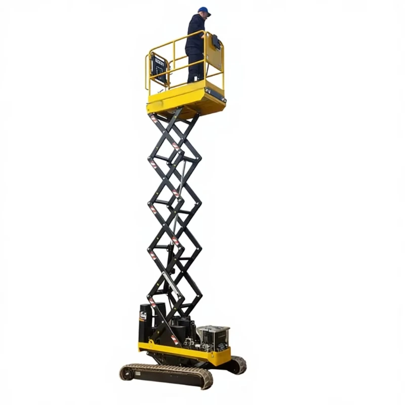 12m Working Height Four Cylinder Hydraulic Scissor Car Lift Industrial Lifting Equipment For Workshop Vehicle Maintenance