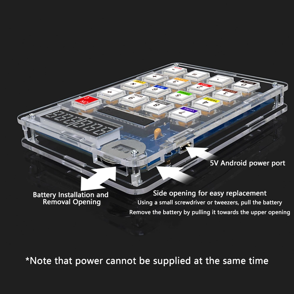 Diy cyfrowy w kształcie tuby wyświetlacz kalkulator zestaw do lutowania zestaw elektroniczny praktyka luźnych części spawania zasobów dydaktycznych