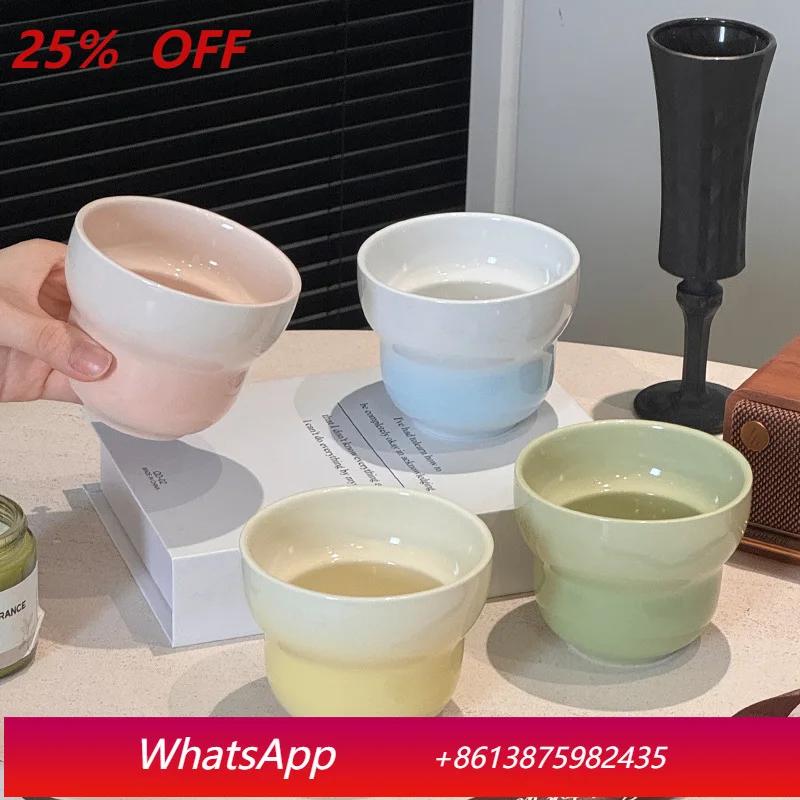 

LTT Creative Love Gradient Hand Grip Cup Coffee Latte Art Cup Household Ceramic Water Cup