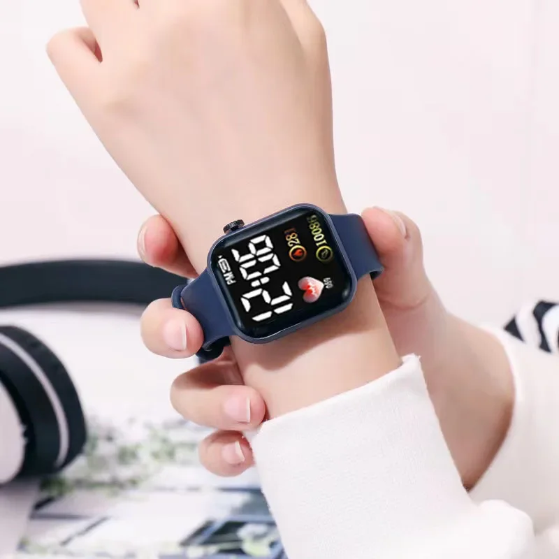 

LED Digital Display Couple Student Children Universal Watch Waterproof Electronic Watch Smart Watch for Men Women Sport Fitness