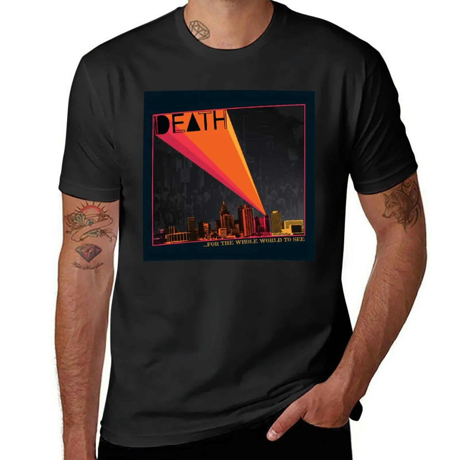 

Death - For The Whole World To See Album Cover T-Shirt quick drying cute clothes korean fashion Blouse Men's clothing