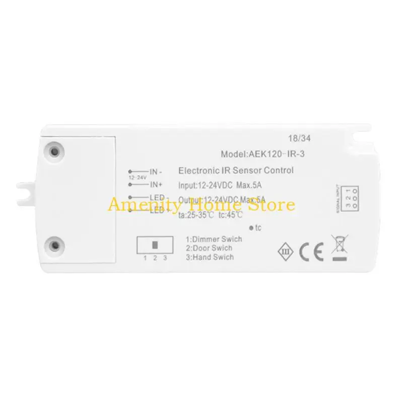 F26C البلاستيك LED محول آمن LED سائق إمدادات الطاقة لا ضوضاء سهلة التركيب DC12 / 24V ترقيات للإضاءة الداخلية