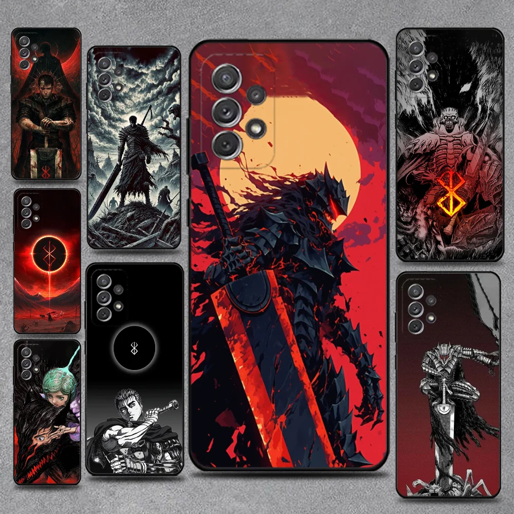

Comic Cool Popular Berserk Phone Case For Samsung S25,S24,S21,S22,S23,S30,Ultra,S20,Plus,Fe,Lite,Note,10,9,5G Black Cover