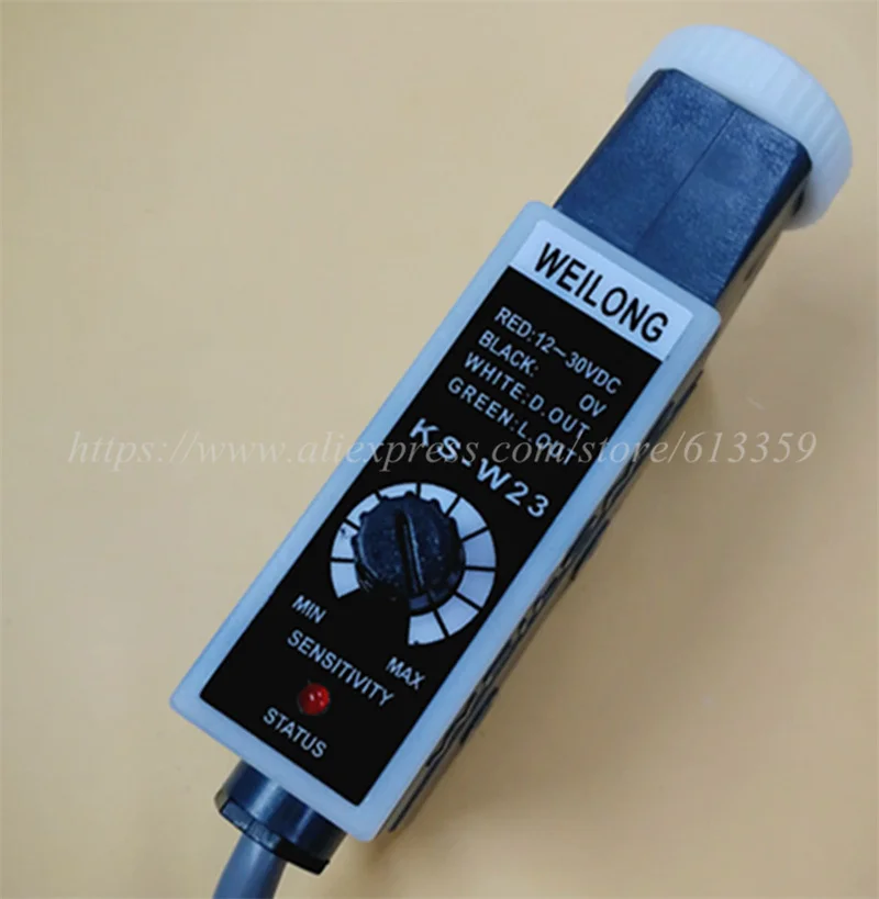 W23 Color Code KS-W23 WEILONG Color Code Sensor White Light Source NPN Bag Making ...