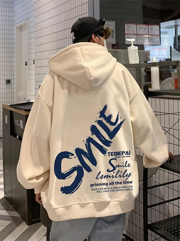 

Модная мужская толстовка с капюшоном в винтажном американском стиле, высококачественная, на флисовой подкладке, свободного кроя, для осени и весны, повседневная верхняя одежда