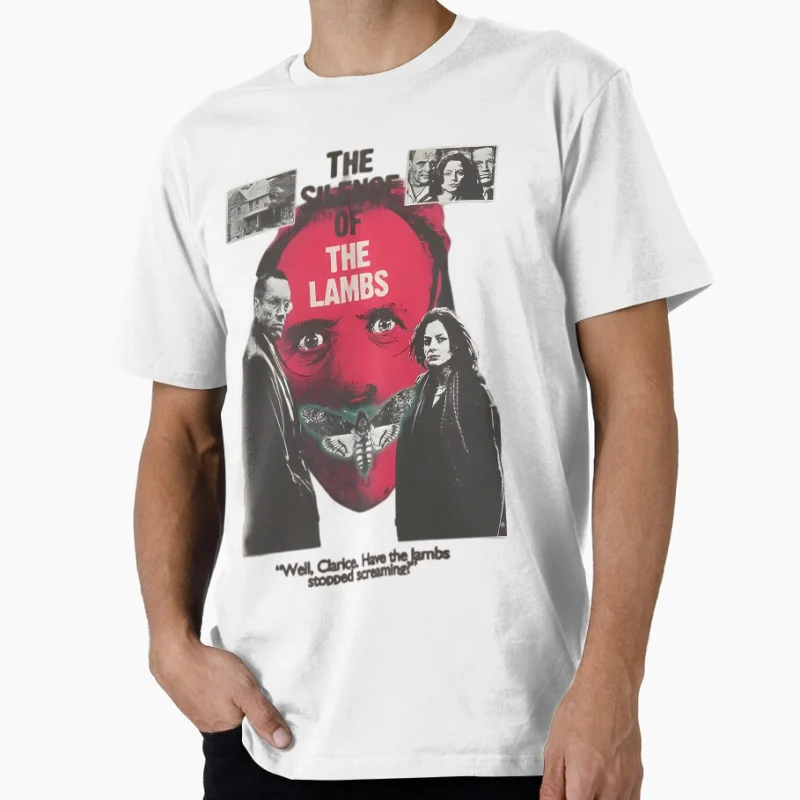 

Horror Movie Legend The Silence of the Lambs Hannibal Scary Halloween Gift t shirt for men 100% cotton print Tee All size tops