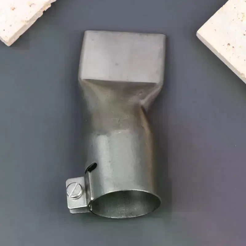 

40MM Flat Nozzle Stainless Steel Hot Air Welding Tip, Convenient Installation & Stable Performance Accessory