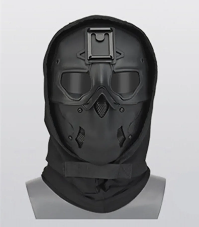 Adjustable Balaclava Face Mask, Military, Outdoor CS, Tactical, Protective Paintball, Eye Protection, Headgear, Cosplay Costume