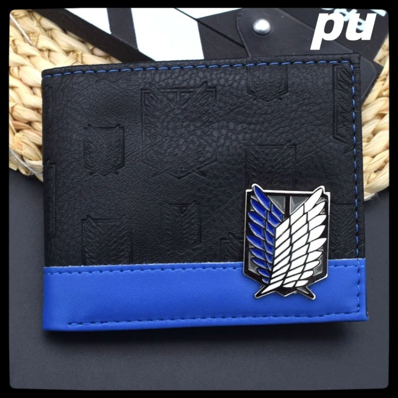 

Кошельки «Атака Титанов», аниме, периферийные корпусы, мультяшный кошелек, мужской кошелек из искусственной кожи, короткий кошелек для хранения, подарок на день рождения, японский стиль